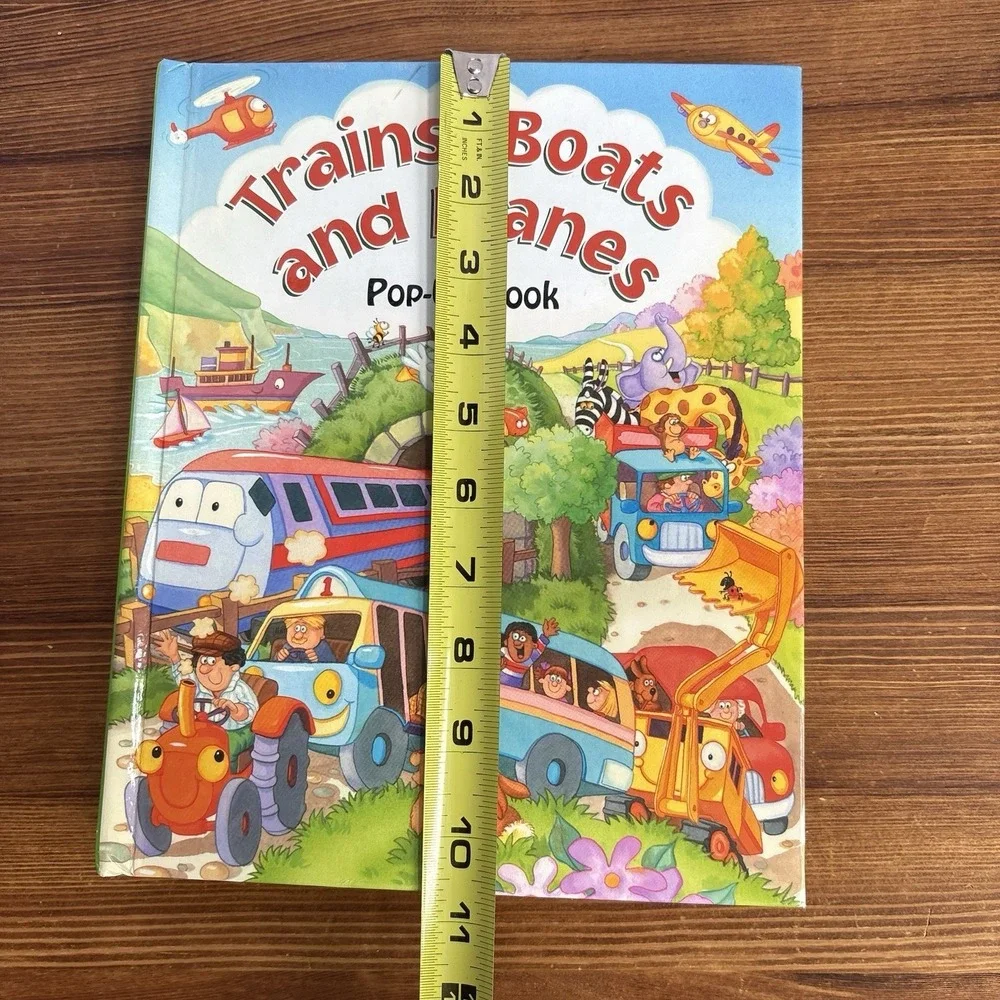 Trains Boats and Planes Pop Up Book 2003 Hardcover Complete Working Pop Ups